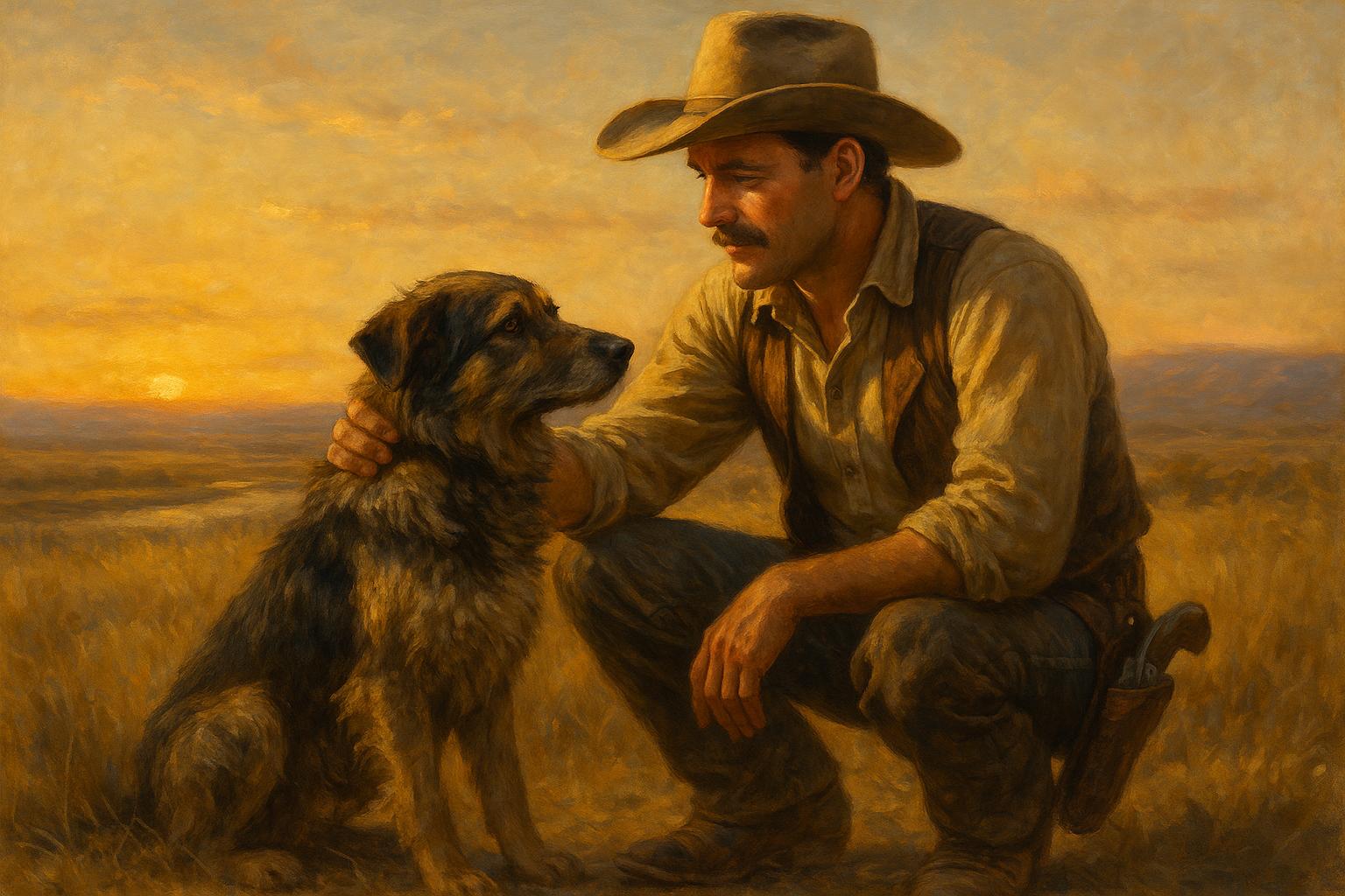 Jake Harmon and Boone on the range